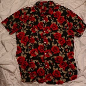 Floral Slim Fit Button Down